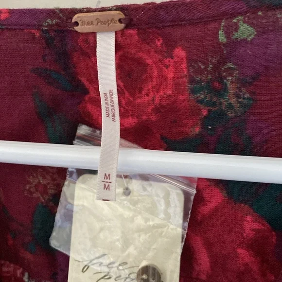 NWT Free the People Floral Blouse - Picture 5 of 8